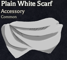 Plain White Scarf