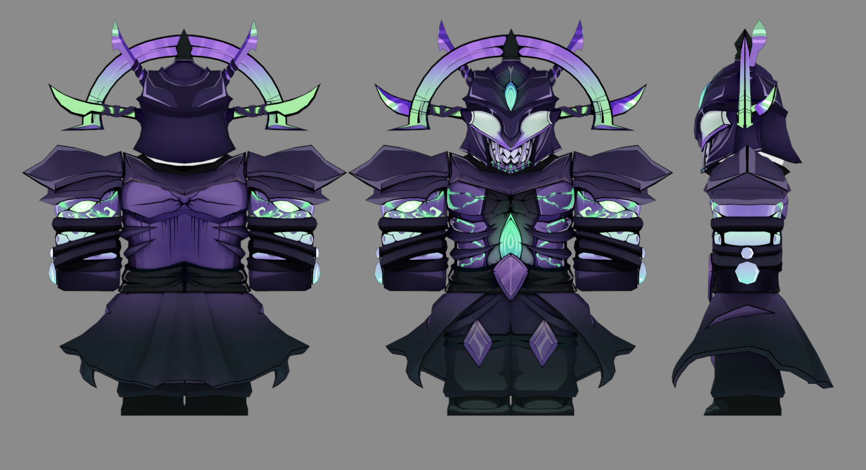 紫の侍アーマー リーク